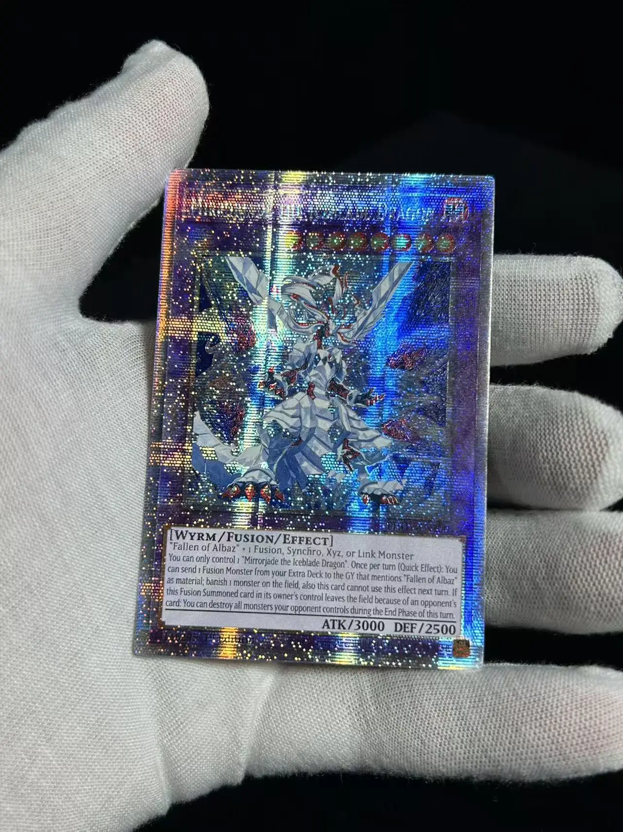 Yu-Gi-Oh! Photon Hypernova Mirrorjade the Iceblade Dragon PHHY-EN100 PSER TCG DIY Customize Game Card (Not Original)
Yu-Gi-Oh! Photon Hypernova Mirrorjade the Iceblade Dragon PHHY-EN100 PSER TCG DIY Customize Game Card (Not Original)