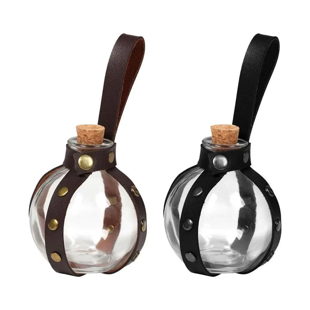 Faux Leather Round Flask Potion Bottle s Belt Bags Magic Wizard Glass Magic Potion Glass Bottle 250ml Round
Faux Leather Round Flask Potion Bottle s Belt Bags Magic Wizard Glass Magic Potion Glass Bottle 250ml Round