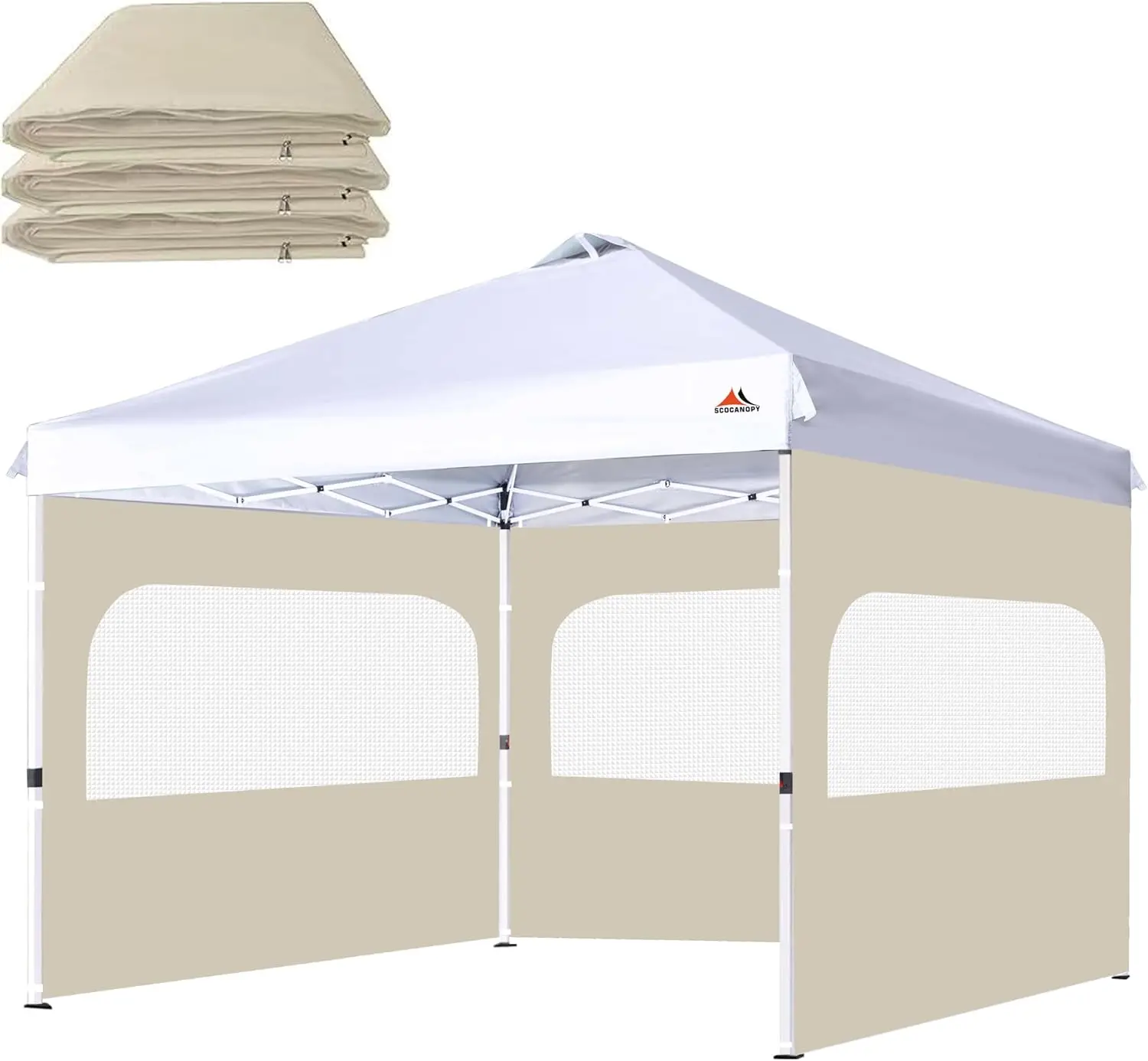 Sidewall for 12x12 Canopy Frame with Mesh Window and Zipper, 3 Panels, Beige
Sidewall for 12x12 Canopy Frame with Mesh Window and Zipper, 3 Panels, Beige