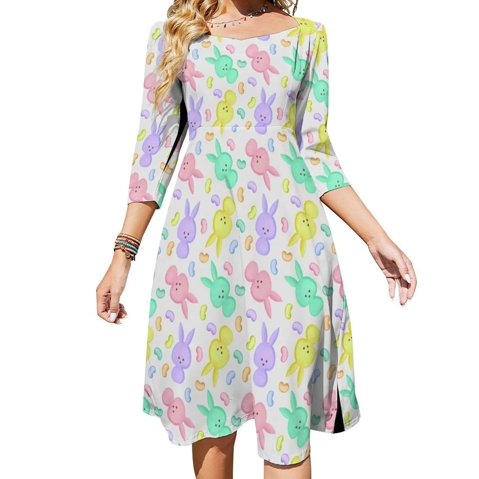 Женское вечернее платье-колокол Peeps and Beans 
Женское вечернее платье-колокол Peeps and Beans