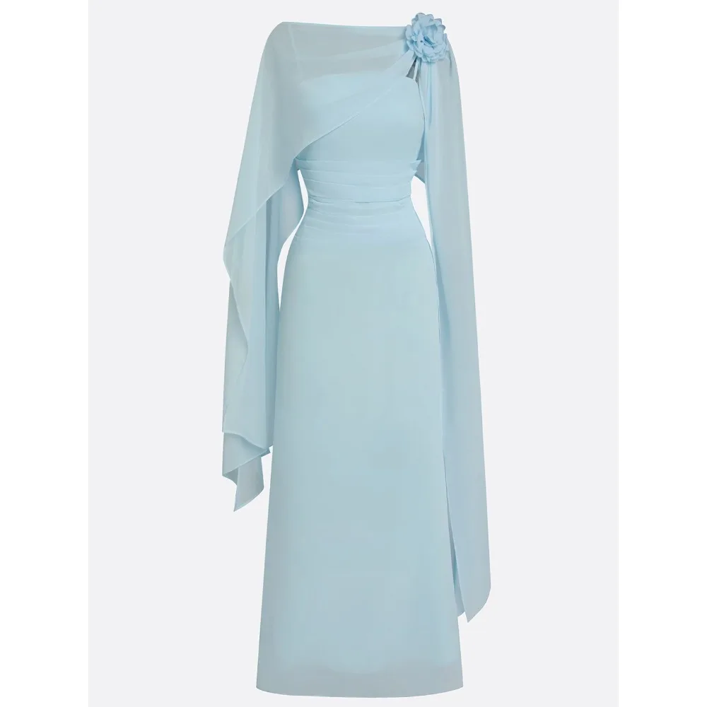 Customized 3D Floral Mother of Birde Dresses 2026 for Women Wedding Boat Neck Evening Dress Chiffon Cap Sleeve Prom Party Gowns
Customized 3D Floral Mother of Birde Dresses 2026 for Women Wedding Boat Neck Evening Dress Chiffon Cap Sleeve Prom Party Gowns