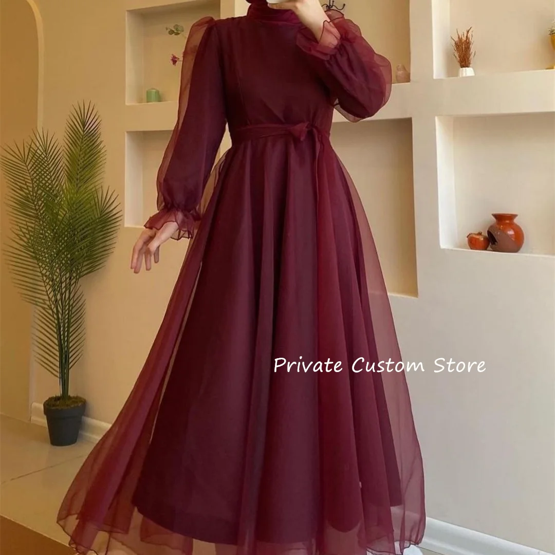 Muslim Long Sleeve Prom Dresses Burgundy Evening Party Dress vestidos de gala vestidos de fiestas elegantes mujer فساتين سهرة
Muslim Long Sleeve Prom Dresses Burgundy Evening Party Dress vestidos de gala vestidos de fiestas elegantes mujer فساتين سهرة