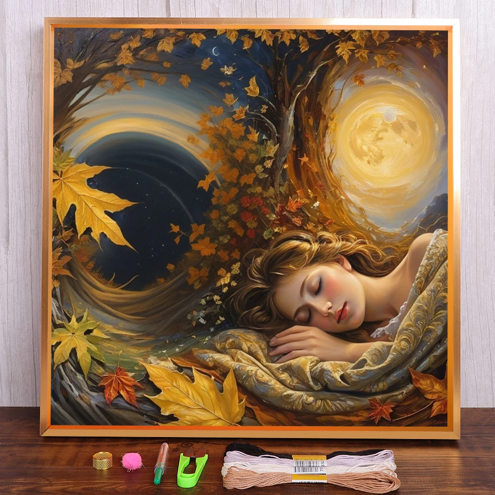 Portrait Sleeping Girl Printed Cross Stitch Patterns Embroidery Handmade Painting Craft Needlework Home Decor Promotions Magic
Portrait Sleeping Girl Printed Cross Stitch Patterns Embroidery Handmade Painting Craft Needlework Home Decor Promotions Magic