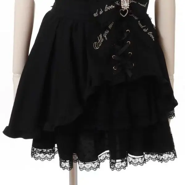 Japanese Kawaii Mini Cake Skirts Womens High Waist Y2k Aesthetic Sweet Lace Gothic JK Faldas Skirt Jupe Fairy Bandage Lolita
Japanese Kawaii Mini Cake Skirts Womens High Waist Y2k Aesthetic Sweet Lace Gothic JK Faldas Skirt Jupe Fairy Bandage Lolita