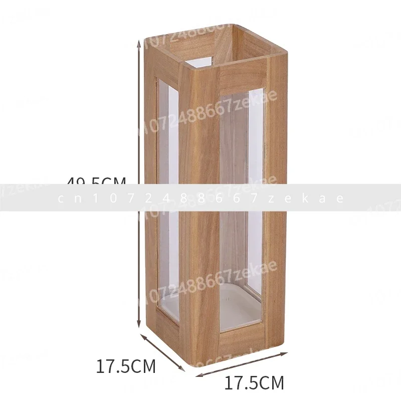 Китайское хранилище для зонтов из цельного дерева, ведро для зонтов большой емкости в отеле, прозрачная акриловая подставка для зонтов, включая поднос для воды
Китайское хранилище для зонтов из цельного дерева, ведро для зонтов большой емкости в отеле, прозрачная акриловая подставка для зонтов, включая поднос для воды