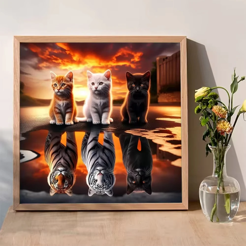 Reflection Cat Tiger Animals1024 PCS Jigsaw Puzzles Challenging Family Activity Games for Gameroom Bedroom Home Decor Frameless
Reflection Cat Tiger Animals1024 PCS Jigsaw Puzzles Challenging Family Activity Games for Gameroom Bedroom Home Decor Frameless