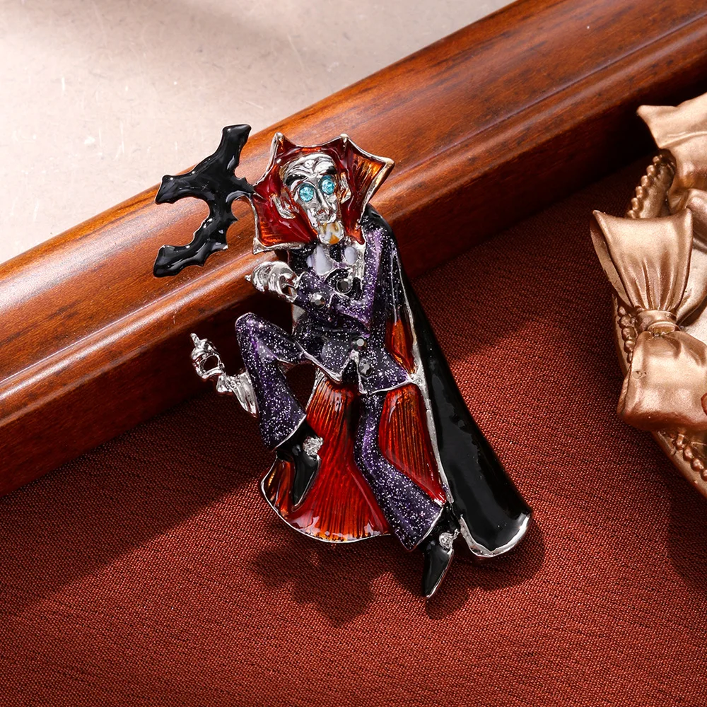 Retro Halloween Male Witch Brooch Pin Enamel Dracula Vampire Badge Festival Corsage Clothing Jewelry Accessory Gifts
Retro Halloween Male Witch Brooch Pin Enamel Dracula Vampire Badge Festival Corsage Clothing Jewelry Accessory Gifts