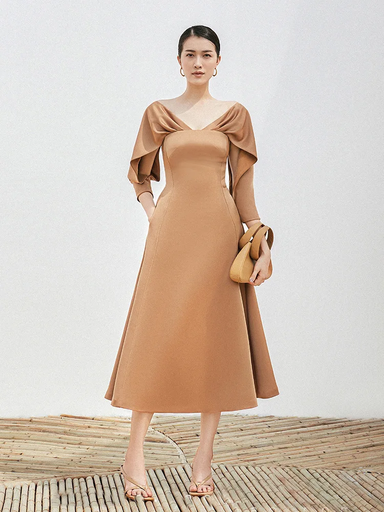 High Quality Big Swing Dresses Spring Women Lotus Leaf Sleeves V Neck Long Dress Summer High Waist Slim Zipper Knee Length Dress
High Quality Big Swing Dresses Spring Women Lotus Leaf Sleeves V Neck Long Dress Summer High Waist Slim Zipper Knee Length Dress