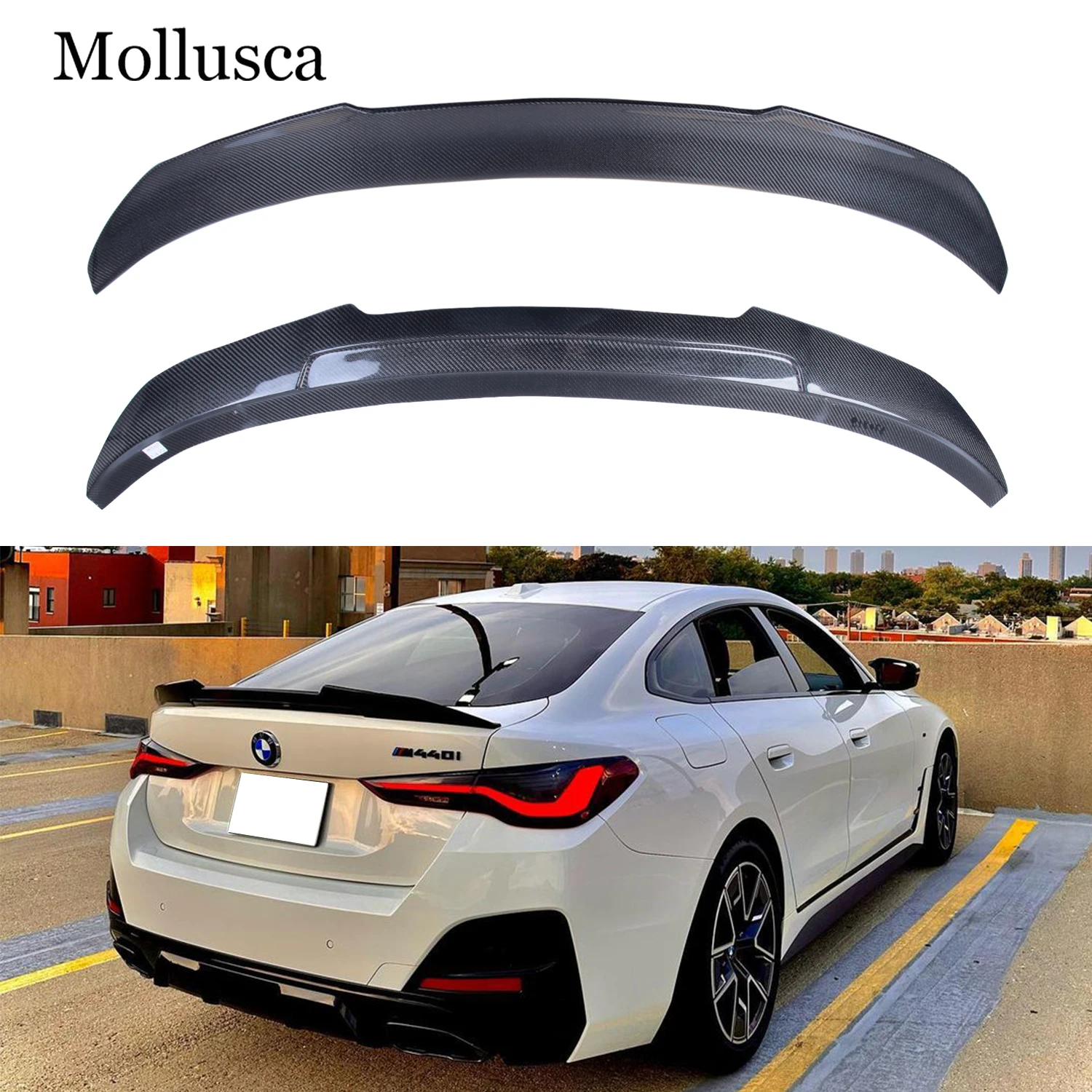 For BMW 4 Series G26 4Door Cran Coupe PSM Style Carbon fiber Rear Spoiler Trunk wing 2021-2025
For BMW 4 Series G26 4Door Cran Coupe PSM Style Carbon fiber Rear Spoiler Trunk wing 2021-2025