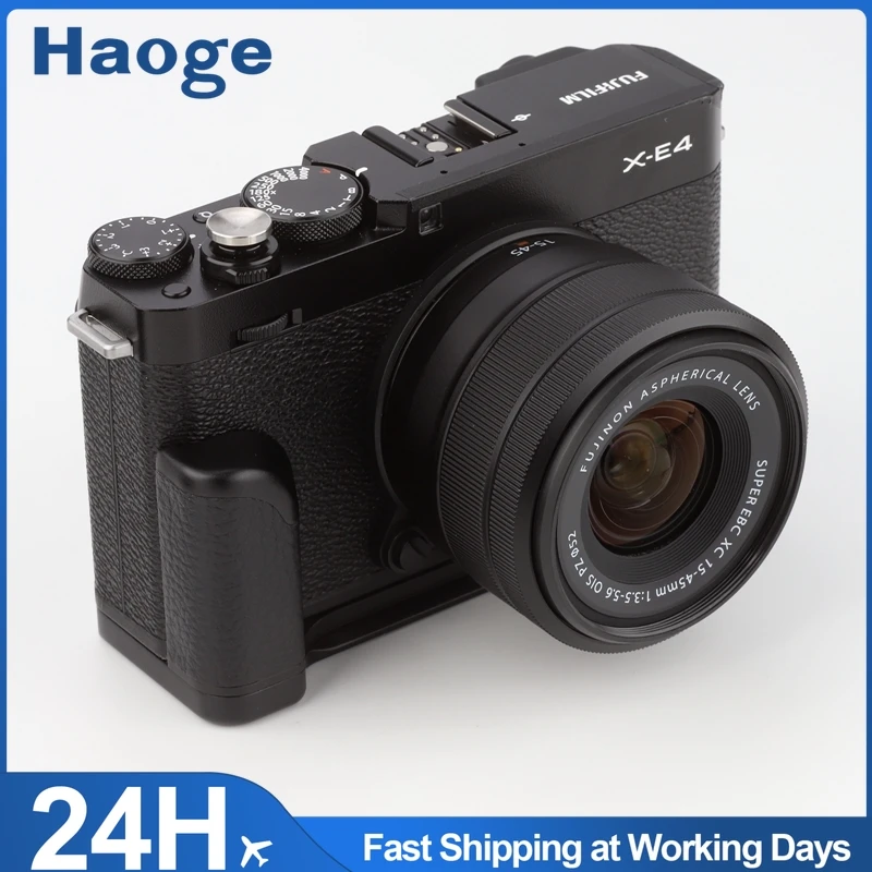 Haoge Dedicated Metal Hand Grip for Fujifilm Fuji X-E4 xe4 Camera Bracket Arca Swiss Type Quick Release Tripod Plate HG-XE4
Haoge Dedicated Metal Hand Grip for Fujifilm Fuji X-E4 xe4 Camera Bracket Arca Swiss Type Quick Release Tripod Plate HG-XE4