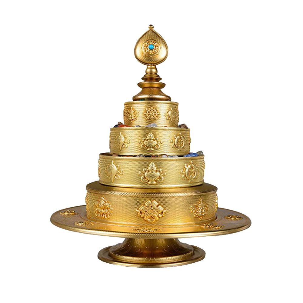 Gilded copper Manza pate, Eight-auspicious Manda tray gift gems, Tantric Artifacts, home decoration Buddhist ornaments
Gilded copper Manza pate, Eight-auspicious Manda tray gift gems, Tantric Artifacts, home decoration Buddhist ornaments