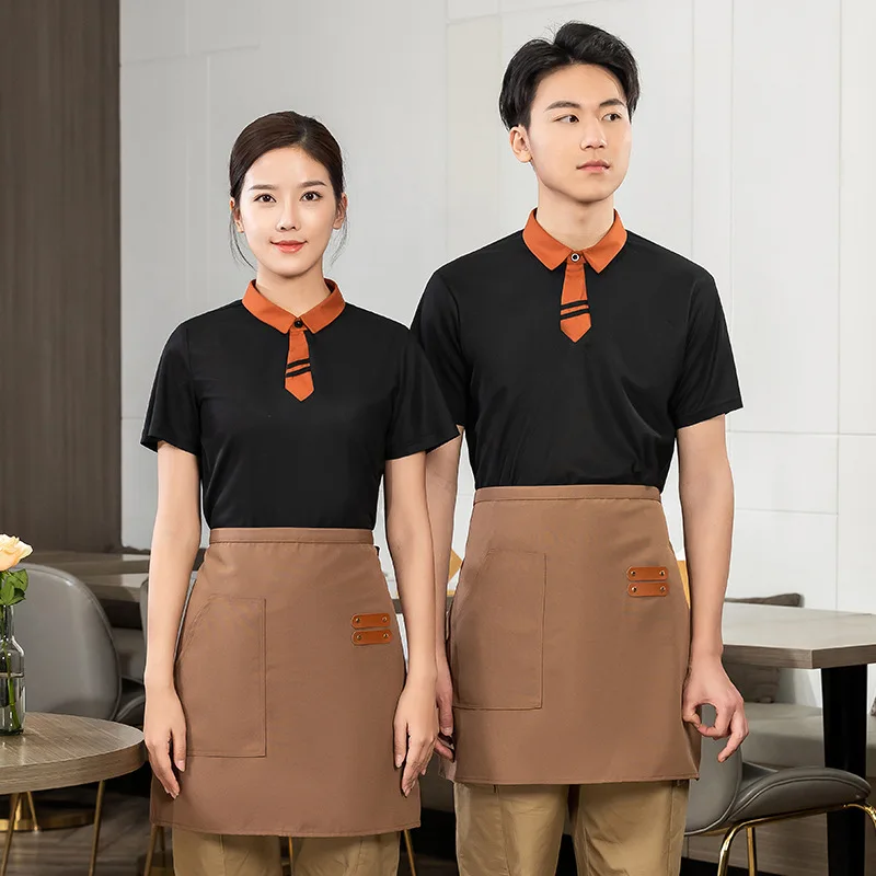 Catering Restaurant Waiter Workwear Women's Short-Sleeved Restaurant Cake Coffee Tea Shop Fashion Short-Sleeved Workwear
Catering Restaurant Waiter Workwear Women's Short-Sleeved Restaurant Cake Coffee Tea Shop Fashion Short-Sleeved Workwear