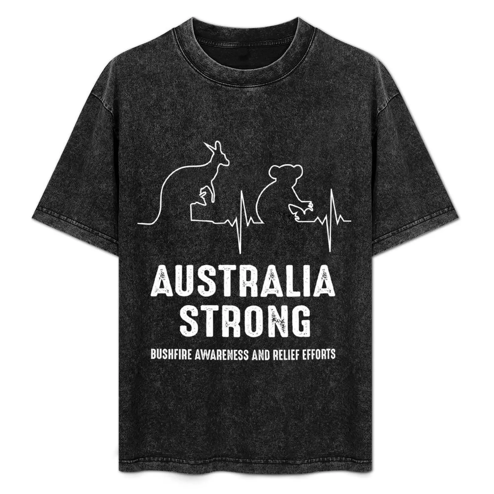 Australia Strong - Kangaroo and Koala heartbeat Support T-Shirt Retro Style Print Casual Top
Australia Strong - Kangaroo and Koala heartbeat Support T-Shirt Retro Style Print Casual Top