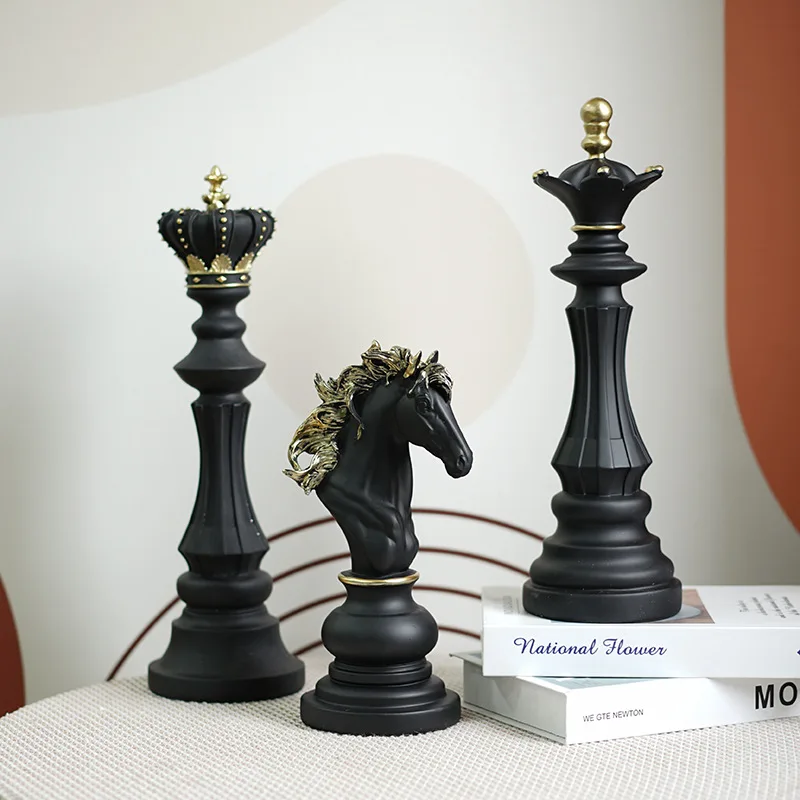 3pcs Resin International Chess Pieces Games Accessories Figurines Retro Home Decor King Queen Knight Sculpture Statue Ornaments
3pcs Resin International Chess Pieces Games Accessories Figurines Retro Home Decor King Queen Knight Sculpture Statue Ornaments