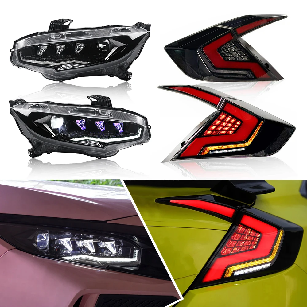 Headlights For Honda Civic Taillights For Honda Civic 2016-2020 HeadLamps Assembly Projector Car Accessories Replacement Parts
Headlights For Honda Civic Taillights For Honda Civic 2016-2020 HeadLamps Assembly Projector Car Accessories Replacement Parts