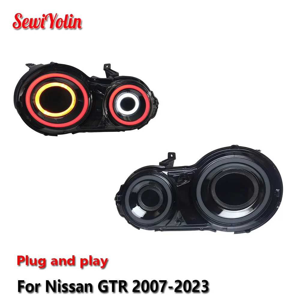 Car LED Headlight Assemblies For Nissan GTR 2007-2023 Auto Fog DRL Brake Turn Signal Lamp Plug and Play
Car LED Headlight Assemblies For Nissan GTR 2007-2023 Auto Fog DRL Brake Turn Signal Lamp Plug and Play