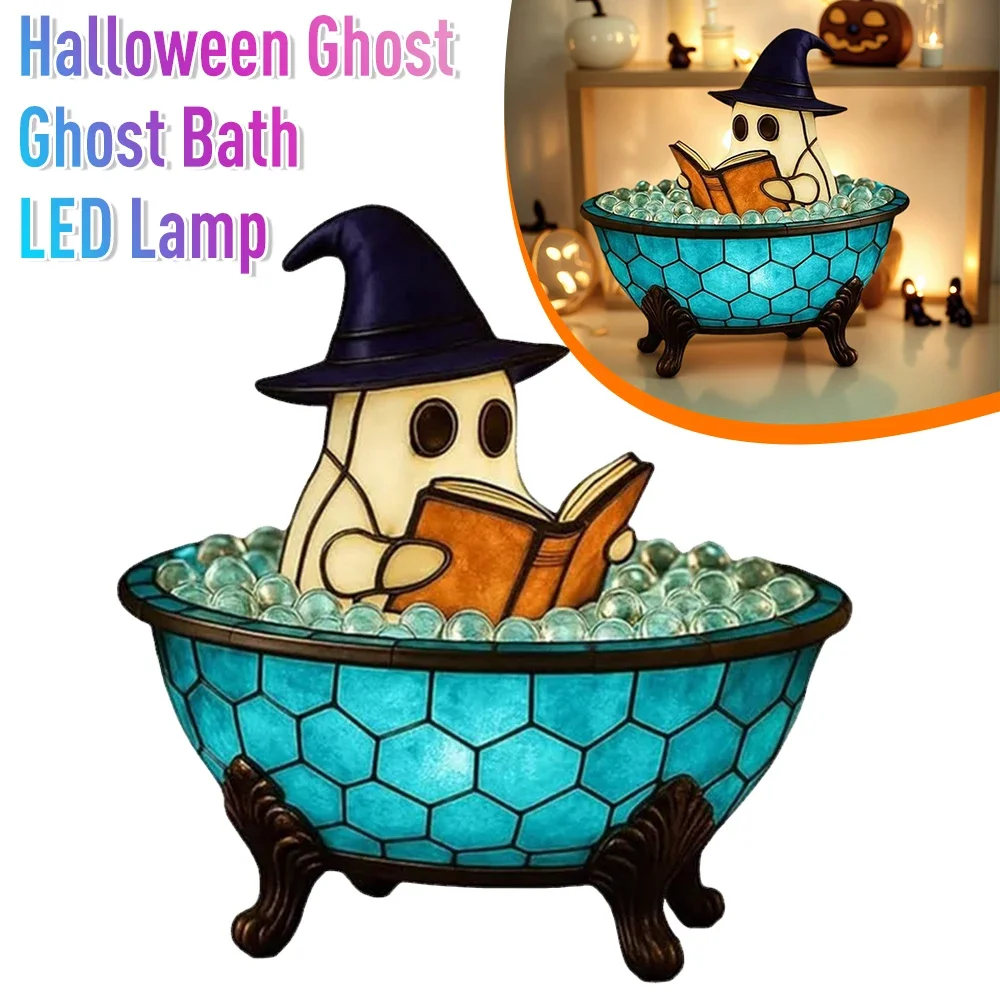 Halloween Ghost Bubble Bath LED Lamp Cute Ghost Bubble Bath Night Light for Bathroom Bathtub Decor Color-Changing Mood Light
Halloween Ghost Bubble Bath LED Lamp Cute Ghost Bubble Bath Night Light for Bathroom Bathtub Decor Color-Changing Mood Light