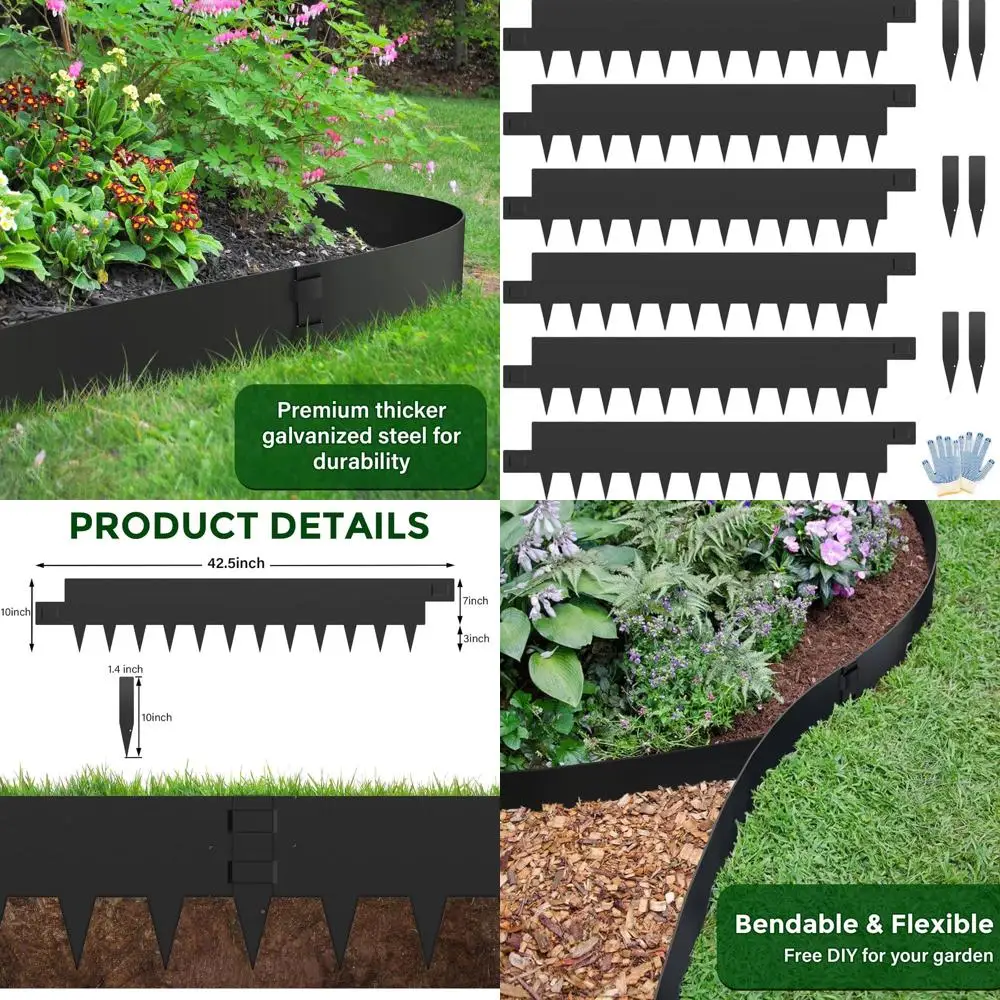 Ландшафтная окантовка из оцинкованной стали, 6 шт., 40 л x 10 часов, всего 20 футов с 6 зажимами
Ландшафтная окантовка из оцинкованной стали, 6 шт., 40 л x 10 часов, всего 20 футов с 6 зажимами