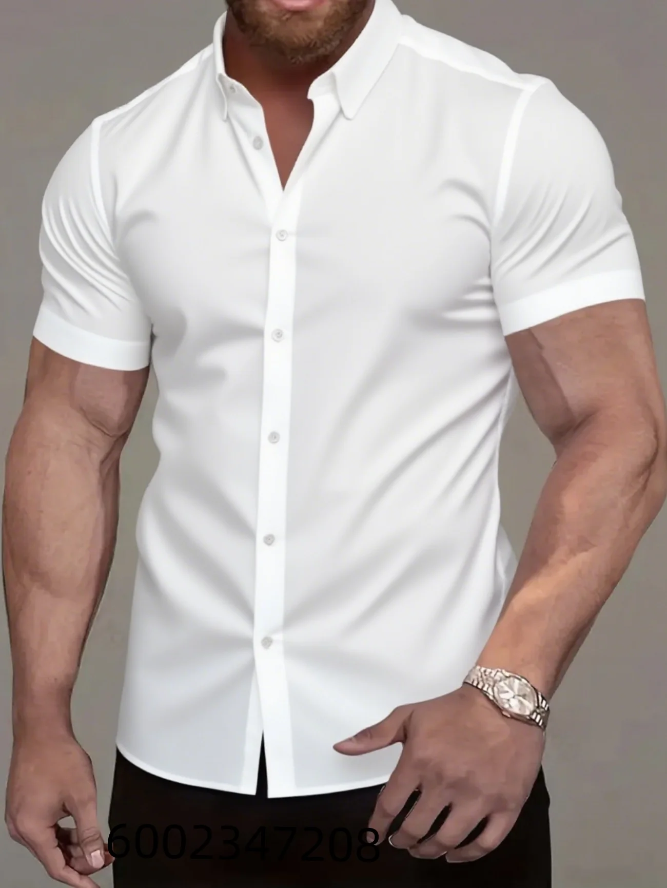 Solid-color shirt - New summer men's style - No ironing required - Highlights figure - Casual and fashionable suit - Short Hawai
Solid-color shirt - New summer men's style - No ironing required - Highlights figure - Casual and fashionable suit - Short Hawai