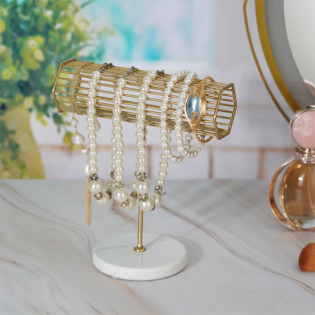 Metal Jewelry Display Rack for Bracelets Watches Necklace ganizer St Bangle Holder Showcase Decorative Home Office
Metal Jewelry Display Rack for Bracelets Watches Necklace ganizer St Bangle Holder Showcase Decorative Home Office