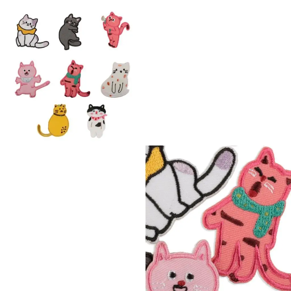 652F 8PCS Multiuse Cats Cloth Applique Embroidery Repair Patches For Garment Hat Decorative Fabric Patches For Craft Enthusiast
652F 8PCS Multiuse Cats Cloth Applique Embroidery Repair Patches For Garment Hat Decorative Fabric Patches For Craft Enthusiast