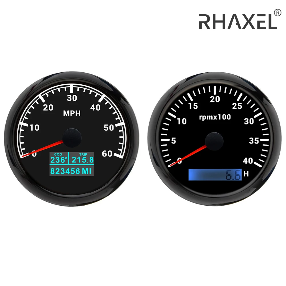 RHAXEL 85mm Speedometer GPS 60 80 120 160 200 mph 4K 6K 7K 8K Tachometer RPM with Hour Meter Backlight for Tractor Bus ATV
RHAXEL 85mm Speedometer GPS 60 80 120 160 200 mph 4K 6K 7K 8K Tachometer RPM with Hour Meter Backlight for Tractor Bus ATV