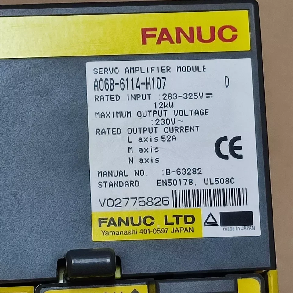 A06B-6114-H107 Модуль сервоусилителя FANUC протестирован нормально A06B 6114 H107
A06B-6114-H107 Модуль сервоусилителя FANUC протестирован нормально A06B 6114 H107