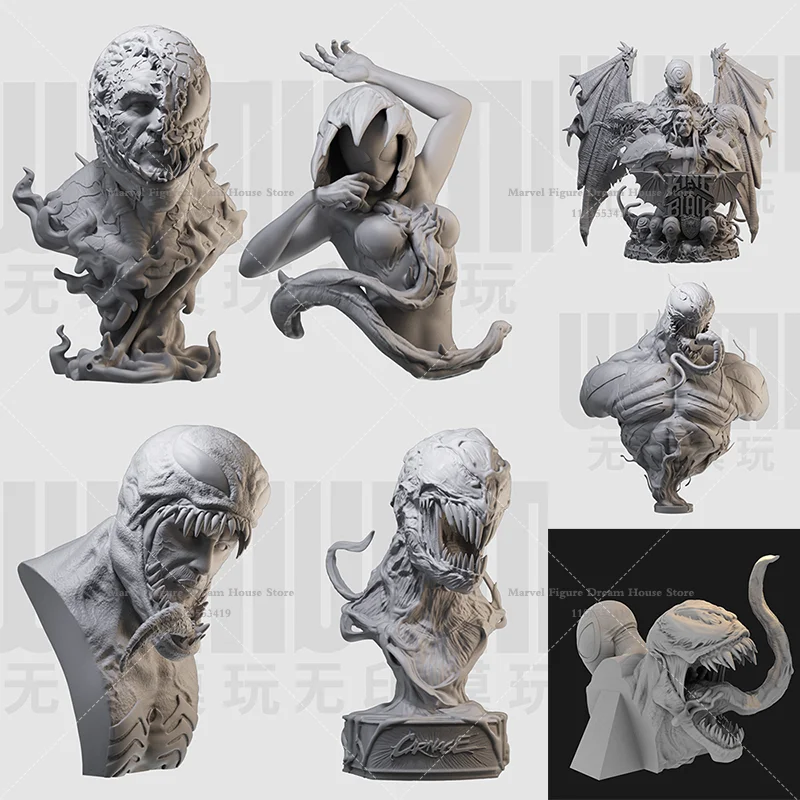 1/16 1/10 Scale DIY GK 3D Bust Resin Un-panited White Self-assembly Doll Dark Sentient Alien Symbiote Grant Superhuman Abilities
1/16 1/10 Scale DIY GK 3D Bust Resin Un-panited White Self-assembly Doll Dark Sentient Alien Symbiote Grant Superhuman Abilities