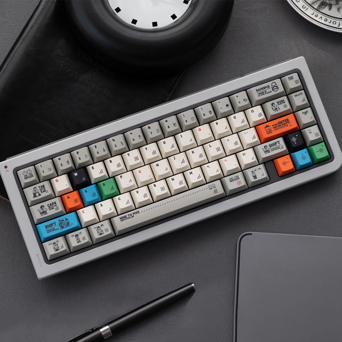 Retro Grey Theme Keycaps Set PBT Sublimation Cherry Profile Custom Original Handmade Keycaps for Mechanical Keyboard Accessories
Retro Grey Theme Keycaps Set PBT Sublimation Cherry Profile Custom Original Handmade Keycaps for Mechanical Keyboard Accessories