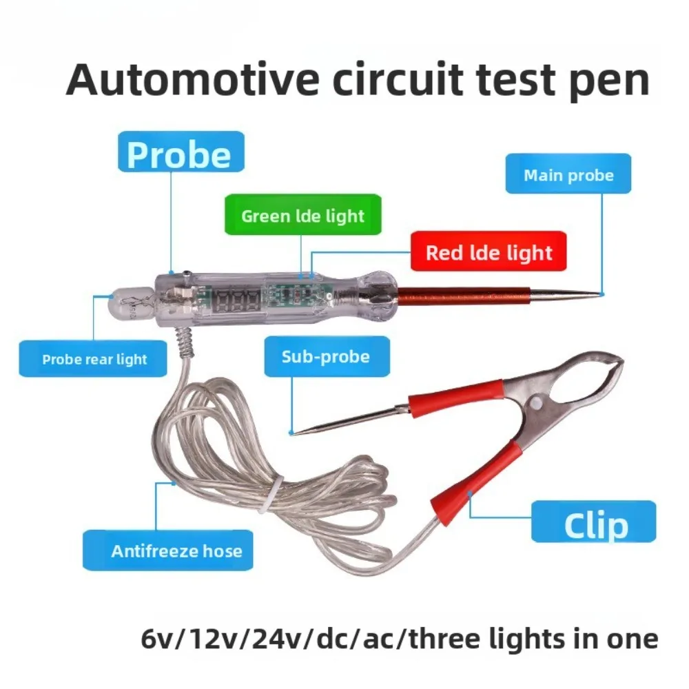 Automobile Electric Pen Repair and Inspection Electric Pen 12v24 Wire Signal Test Light Multi-function Automotive Circuit Tool
Automobile Electric Pen Repair and Inspection Electric Pen 12v24 Wire Signal Test Light Multi-function Automotive Circuit Tool