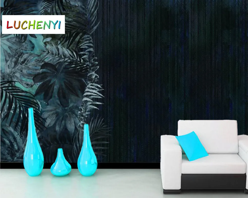 Papel de parede custom tropical plant leaves on black background wallpaper mural,living room tv wall bedroom home decor
Papel de parede custom tropical plant leaves on black background wallpaper mural,living room tv wall bedroom home decor