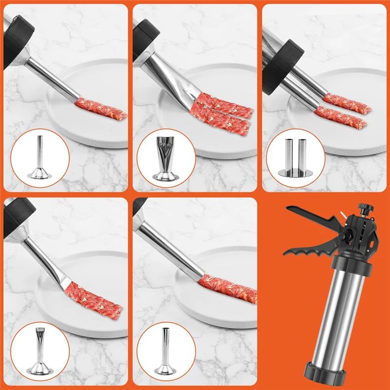 LLCS-Stainless Steel Beef Jerky Making Tools Sausage Stuffer Machine Suitable For Kitchen Tools
LLCS-Stainless Steel Beef Jerky Making Tools Sausage Stuffer Machine Suitable For Kitchen Tools