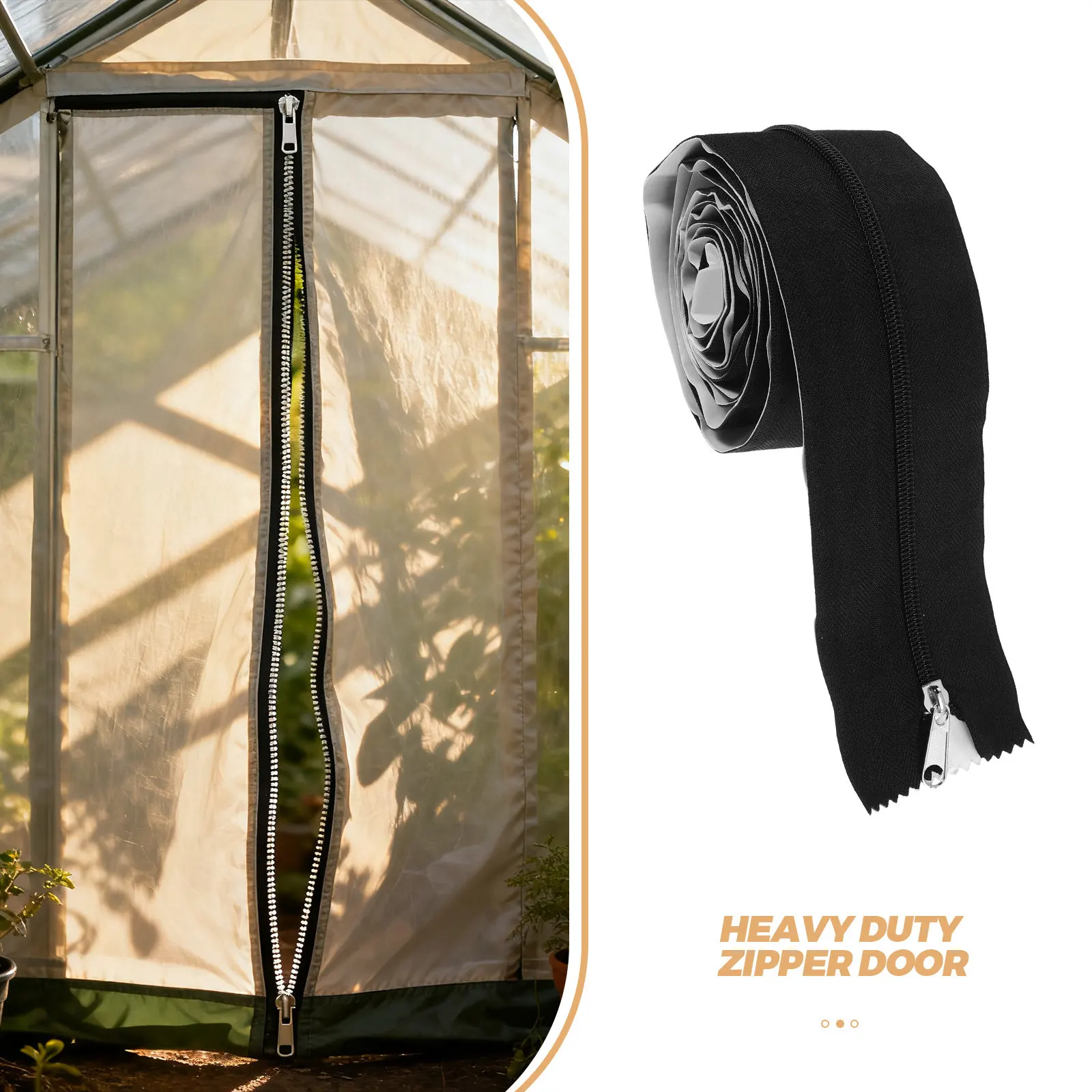 Heavy Duty Zipper Door For Greenhouse Tarp Peel And Stick Double Sided Zipper Self-Adhesive Construction Dust Barrier Tent
Heavy Duty Zipper Door For Greenhouse Tarp Peel And Stick Double Sided Zipper Self-Adhesive Construction Dust Barrier Tent