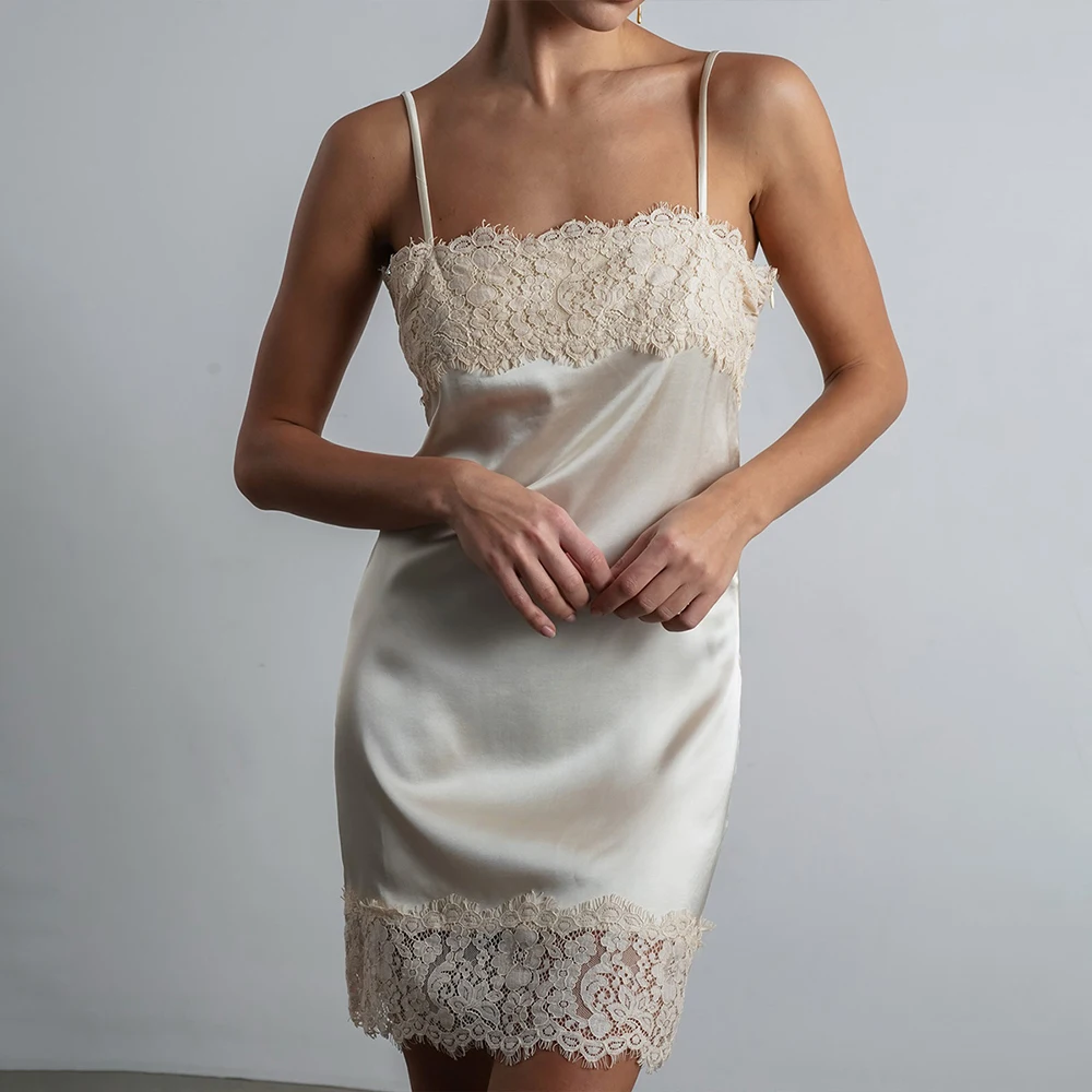 Ticketsx Summer Lace Satin Sling Dress Sexy Solid Patchwork Backless Slim Mini Dress Elegant New Vintage Party Clubwear Vestidos
Ticketsx Summer Lace Satin Sling Dress Sexy Solid Patchwork Backless Slim Mini Dress Elegant New Vintage Party Clubwear Vestidos