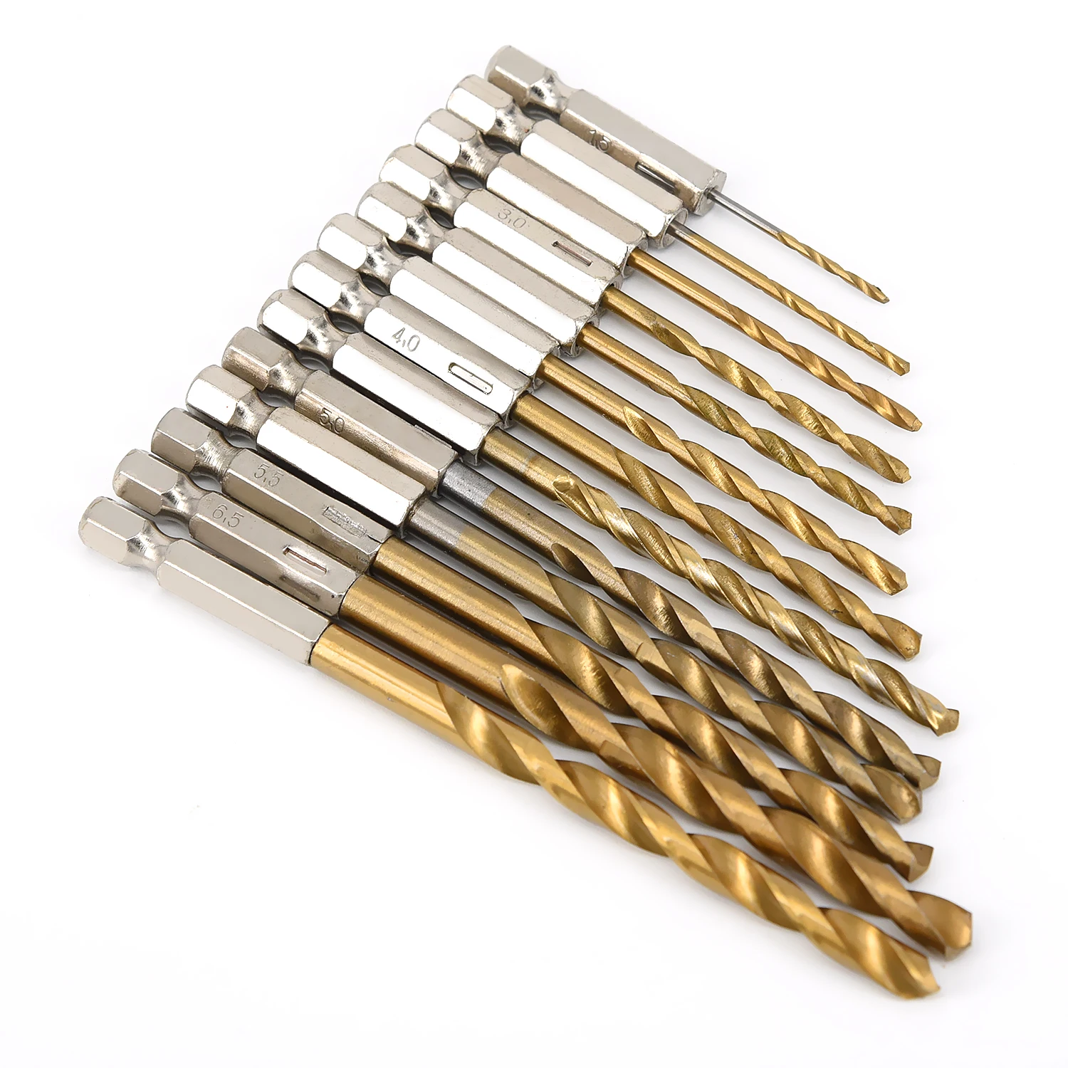 13 Pcs Coated Drill Bits High Speed Steel Mini Drill Bit Set Power Drilling Tools For Wood DIY Home And General
13 Pcs Coated Drill Bits High Speed Steel Mini Drill Bit Set Power Drilling Tools For Wood DIY Home And General