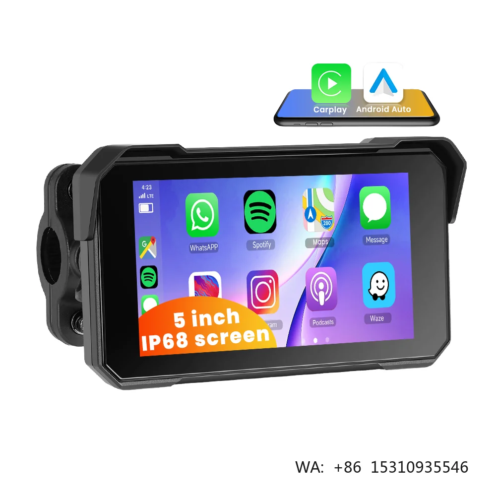 Portable 5" IPX7 Waterproof Android Motorcycle GPS Navigation DVR Carplay Display Screen Dual Cameras Drive Recorder 1 Year
Portable 5" IPX7 Waterproof Android Motorcycle GPS Navigation DVR Carplay Display Screen Dual Cameras Drive Recorder 1 Year