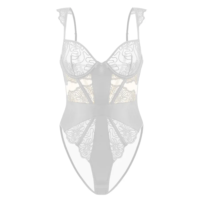 Embroidered Sexy Bodysuit Lace Perspective Ultra-thin Push-Up Bra One-Piece Underwear Set Women Large Size Lingerie
Embroidered Sexy Bodysuit Lace Perspective Ultra-thin Push-Up Bra One-Piece Underwear Set Women Large Size Lingerie