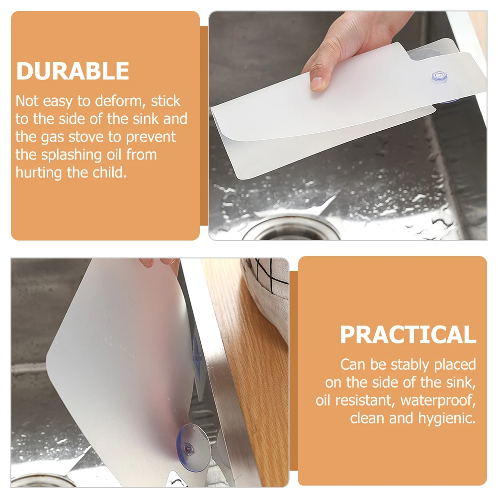 4pcs Sink-Splash Guards Kitchen Sink Water Shield Oil Resistant Waterproof Baffle Boards For Gas Stove Splashing Guard
4pcs Sink-Splash Guards Kitchen Sink Water Shield Oil Resistant Waterproof Baffle Boards For Gas Stove Splashing Guard