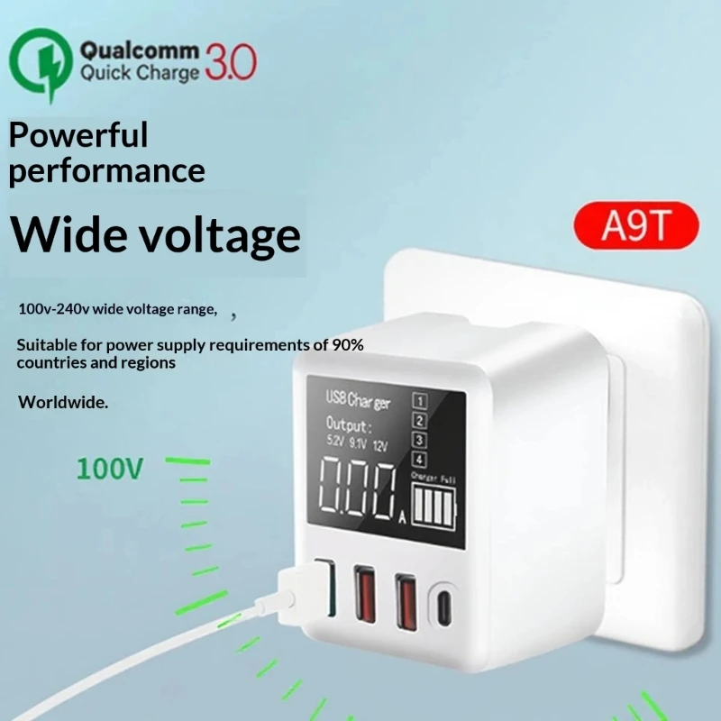 4 Port USB Energy Hub Compact Designs with Intelligent Detection Fast Charging Station Block for Various Electronics 896C
4 Port USB Energy Hub Compact Designs with Intelligent Detection Fast Charging Station Block for Various Electronics 896C