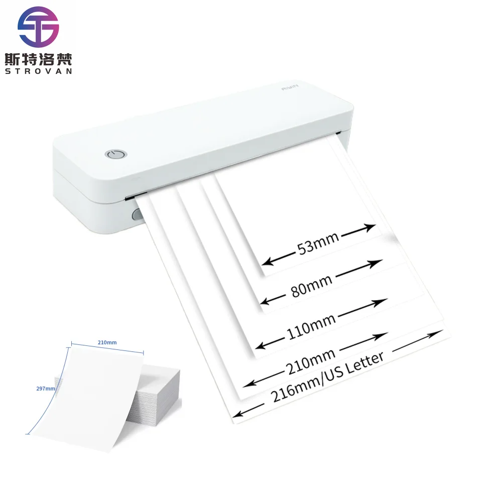 8 Inch No Ink Portable A4 Thermal Printer Support 216mm With A4 Thermal Paper Pocket Printers for Travel Wireless Printer
8 Inch No Ink Portable A4 Thermal Printer Support 216mm With A4 Thermal Paper Pocket Printers for Travel Wireless Printer