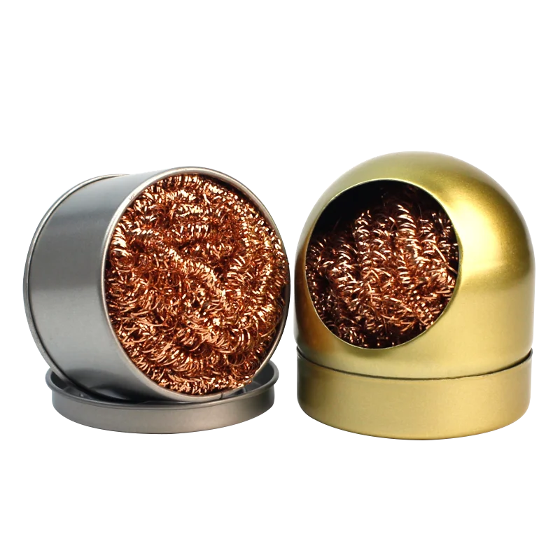 Electric Soldering Iron Head Cleaning Ball, Iron Belt Base Tin Mesh Steel Wire Ball Welding Nozzle Cleaner
Electric Soldering Iron Head Cleaning Ball, Iron Belt Base Tin Mesh Steel Wire Ball Welding Nozzle Cleaner