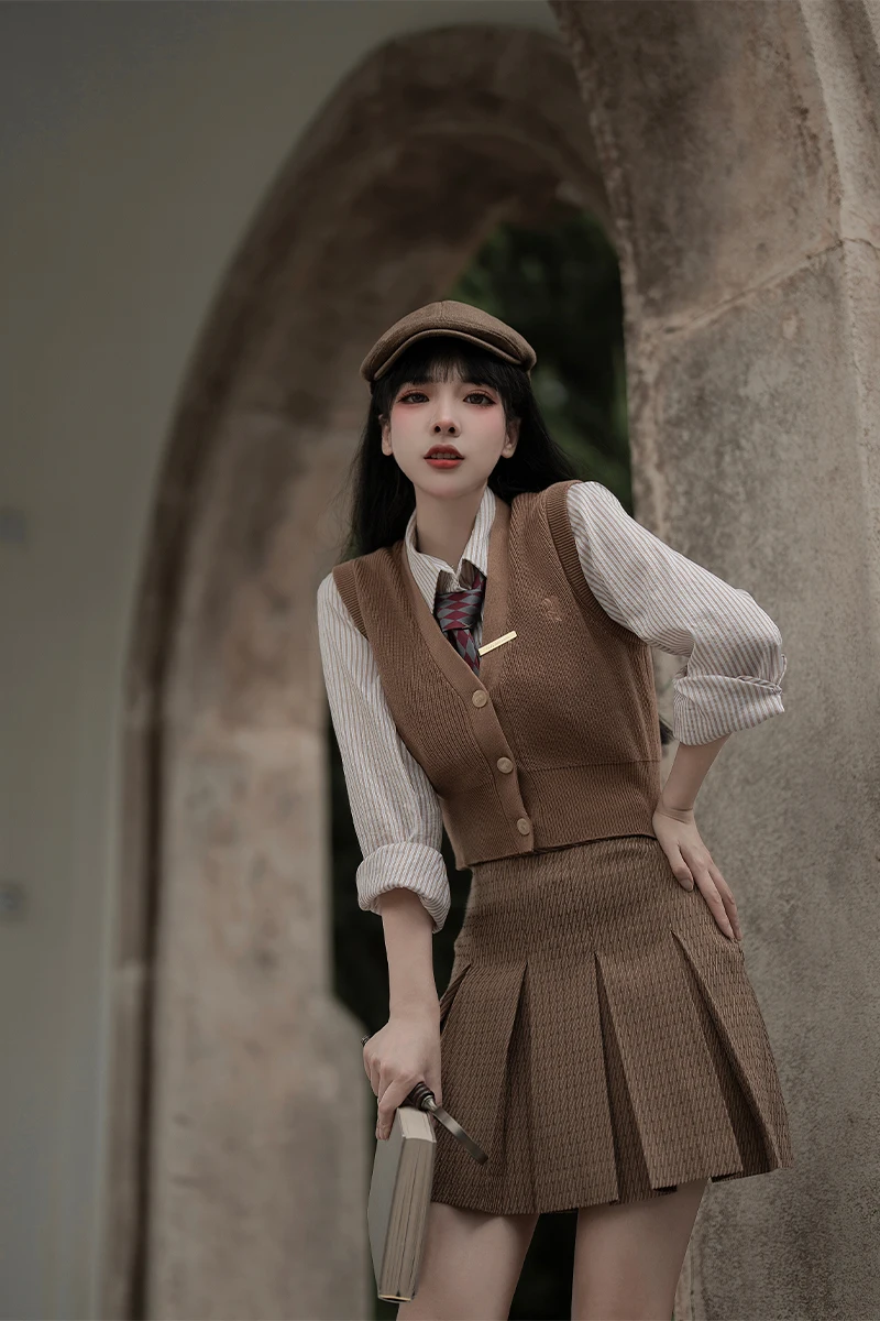 Wide Waist Mermaid Skirt Textured Box Pleats Women's Skirt Stripe Design Casual Sle Polyester Cotton Blend Fabric
Wide Waist Mermaid Skirt Textured Box Pleats Women's Skirt Stripe Design Casual Sle Polyester Cotton Blend Fabric