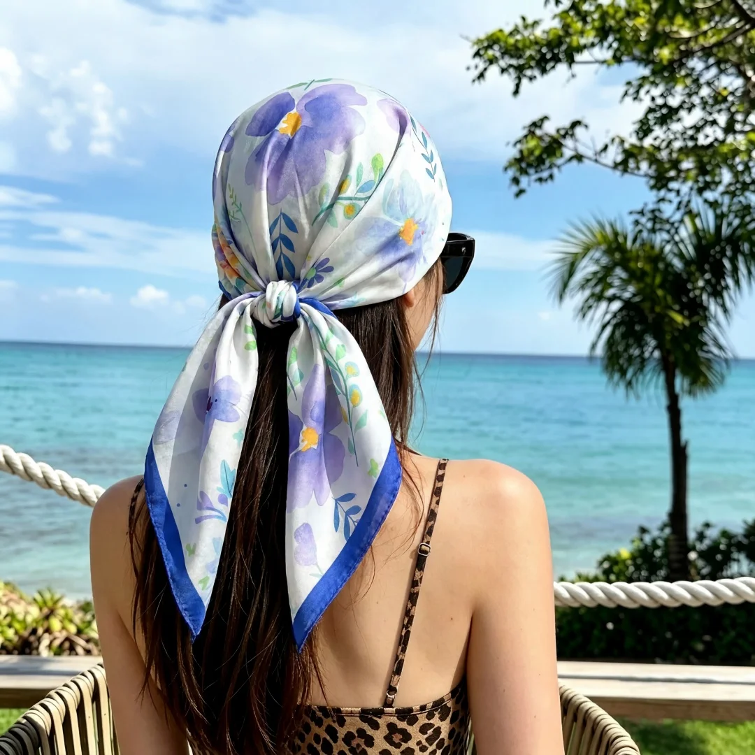 Fashion Scarf Hijab Bandana Handkerchief Silk Scarves Woman Headscarf Square Elegant Soft Breathable Stylish Versatile Gift
Fashion Scarf Hijab Bandana Handkerchief Silk Scarves Woman Headscarf Square Elegant Soft Breathable Stylish Versatile Gift