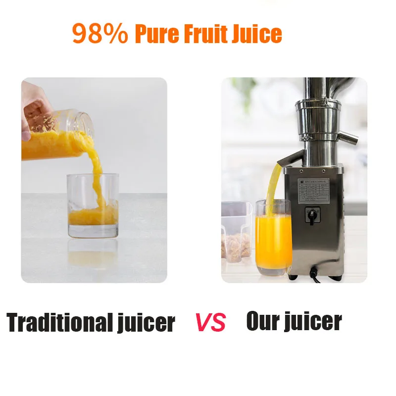 Large Caliber 98% Pure Fruit Juice Apple Orange Pear Juice Making Machine Juicer Machine
Large Caliber 98% Pure Fruit Juice Apple Orange Pear Juice Making Machine Juicer Machine