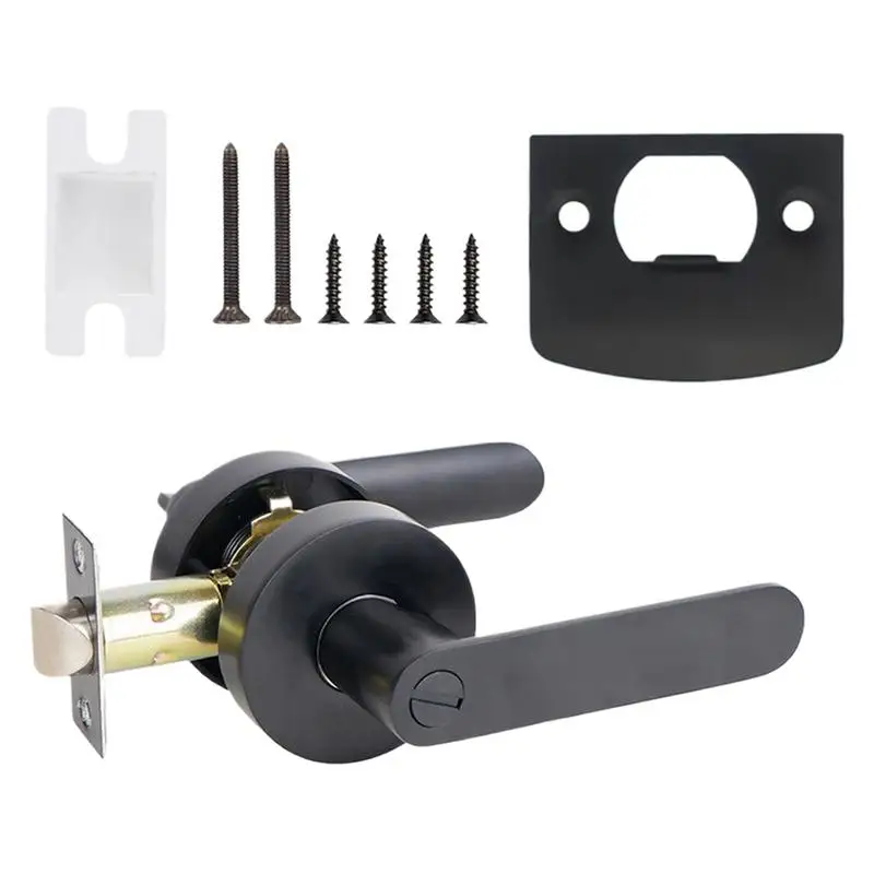 Door Lever Heavy Duty Black Passage Doorknob Lock Interior Black Flat Door Handles Keyless for Bathroom Bedroom Household Home
Door Lever Heavy Duty Black Passage Doorknob Lock Interior Black Flat Door Handles Keyless for Bathroom Bedroom Household Home