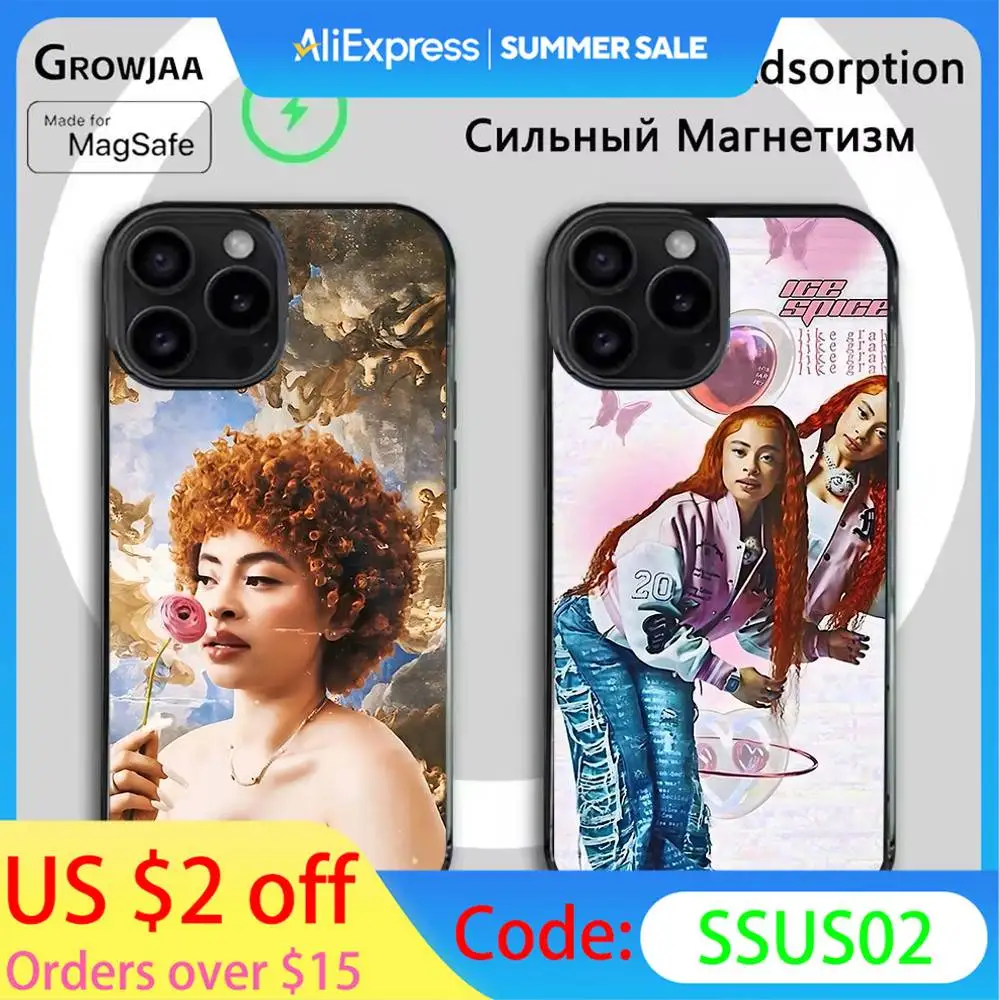Rapper Ice Spice Phone Case For iPhone 16e,16,15,14,13,12,11,Plus,Pro,Max,Mini Magsafe Magnetic Wireless Charging
Rapper Ice Spice Phone Case For iPhone 16e,16,15,14,13,12,11,Plus,Pro,Max,Mini Magsafe Magnetic Wireless Charging