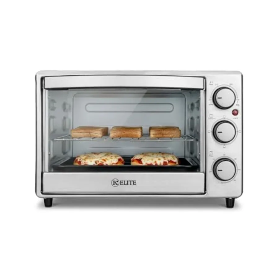 6-Slice Toaster Oven, Compact Countertop Appliance with Bake Tray, Wire Rack, Adjustable Timer, and Temperature Control, Stainl
6-Slice Toaster Oven, Compact Countertop Appliance with Bake Tray, Wire Rack, Adjustable Timer, and Temperature Control, Stainl