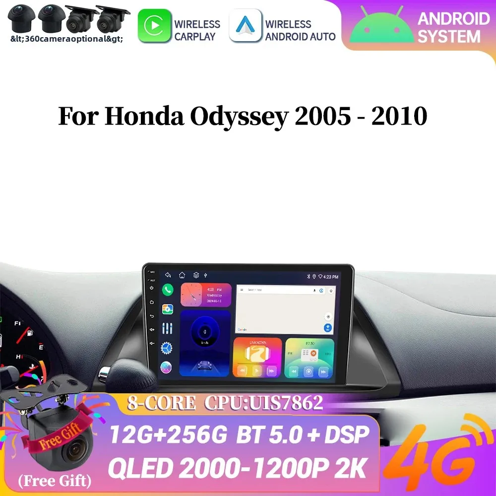 Car Radio For Honda Odyssey 2005-2010 Android 14 Multimedia 4G GPS Navigation Wireless Bluetooth Carplay Screen Head Unit Stereo
Car Radio For Honda Odyssey 2005-2010 Android 14 Multimedia 4G GPS Navigation Wireless Bluetooth Carplay Screen Head Unit Stereo