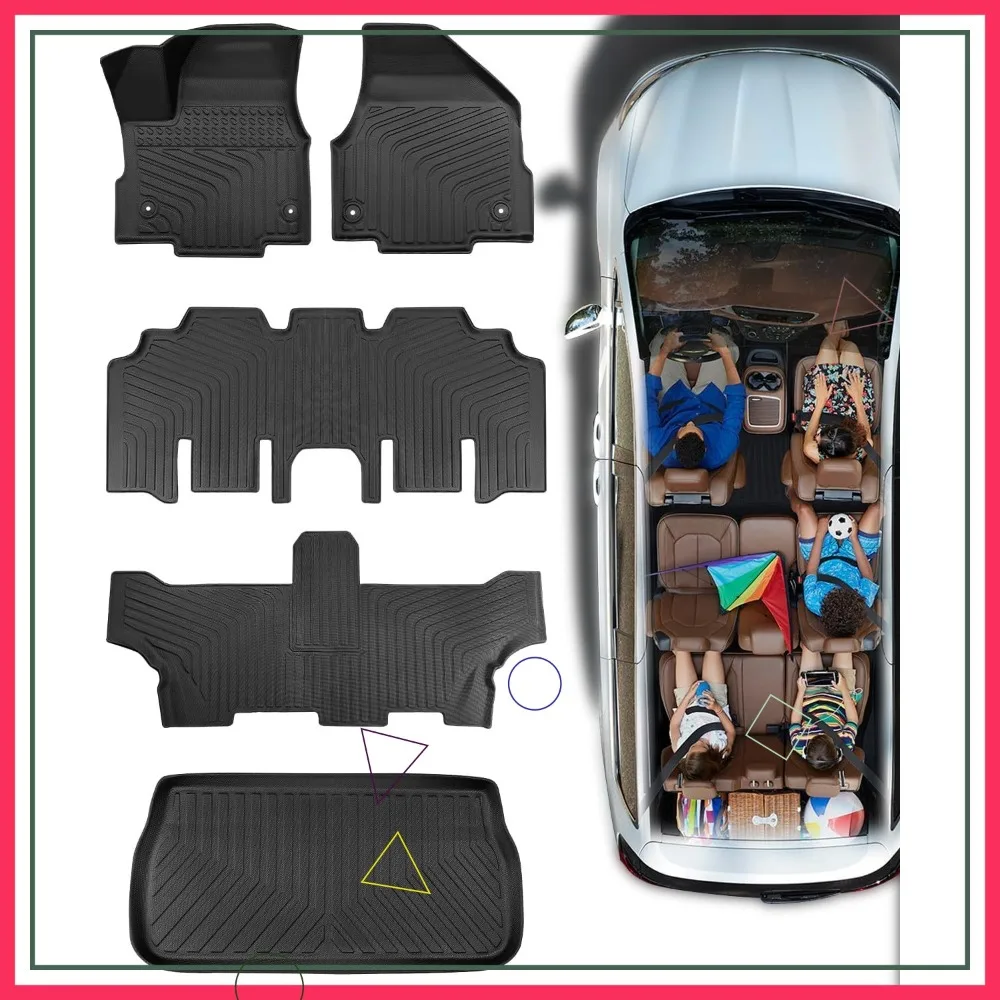 All-Weather TPE Floor Mats for Chrysler Pacifica 2017-2025 2026, Cargo Liner Trunk Mat for Pacifica/Voyager Gas Only
All-Weather TPE Floor Mats for Chrysler Pacifica 2017-2025 2026, Cargo Liner Trunk Mat for Pacifica/Voyager Gas Only