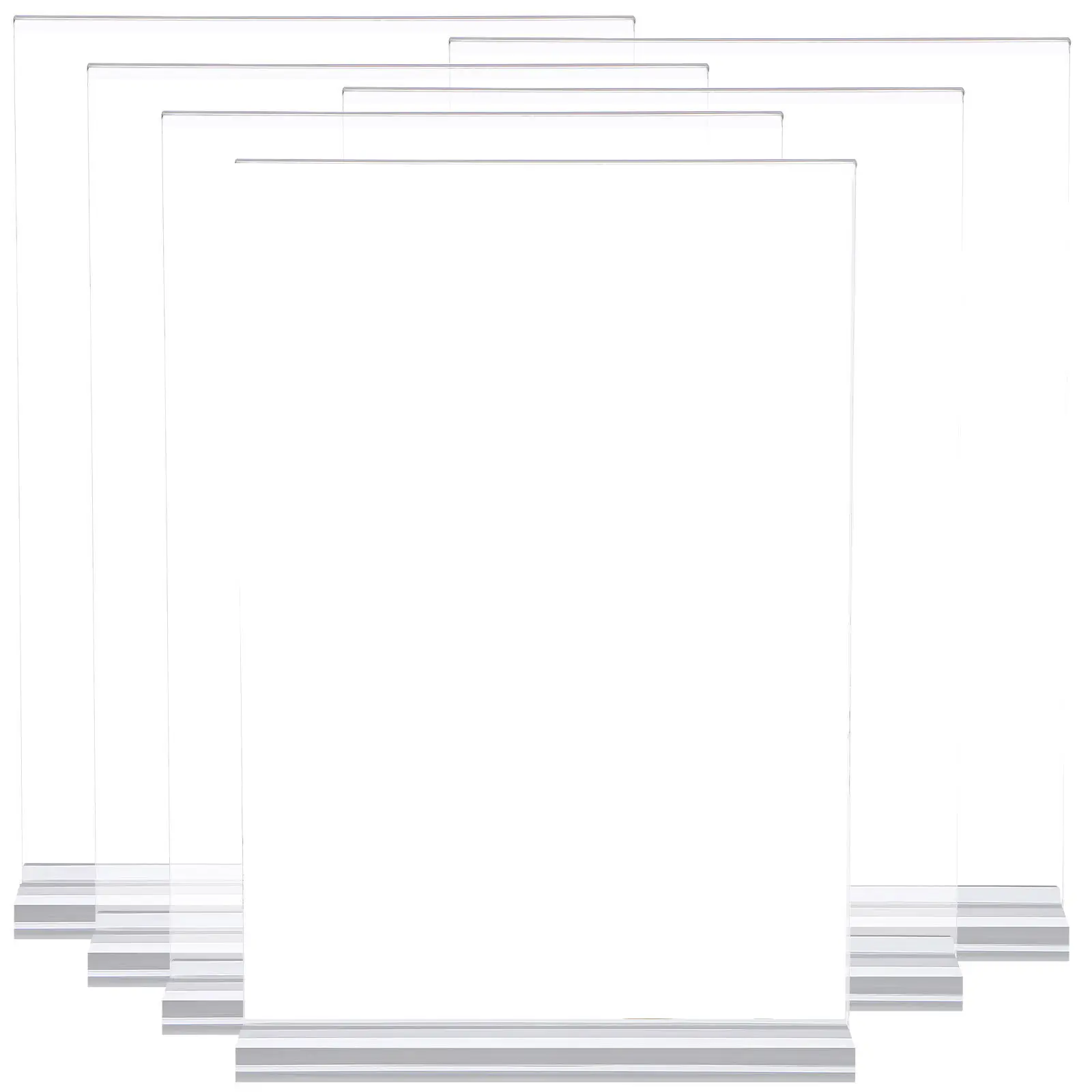 6Pcs Acrylic Stand Clear Transparent Display Holder for Menu Paper Brochure Document Label Price Sign A5 Tabletop Use
6Pcs Acrylic Stand Clear Transparent Display Holder for Menu Paper Brochure Document Label Price Sign A5 Tabletop Use